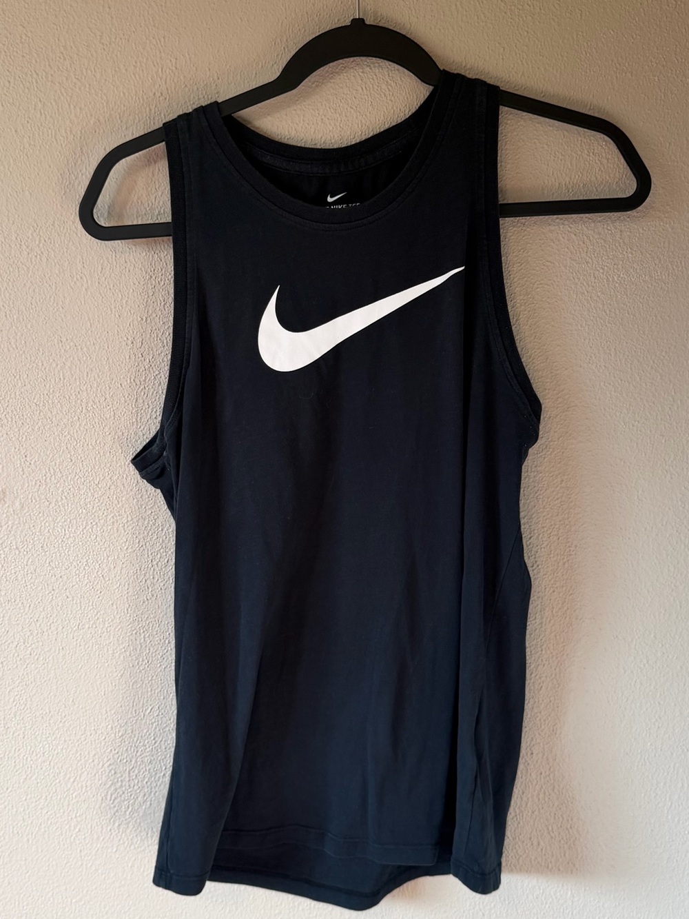 Nike Black Logo Tank Top Women’s Small Sleeveless Athletic Shirt